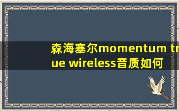 森海塞尔momentum true wireless音质如何